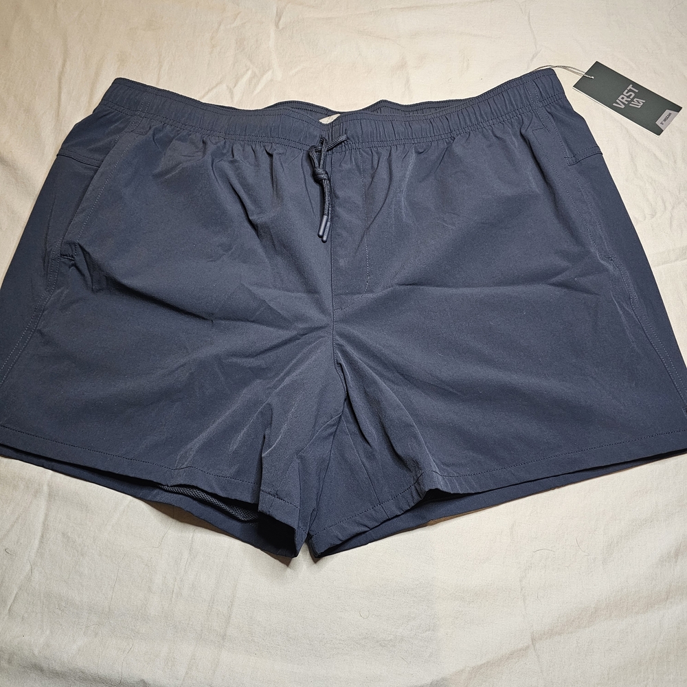 Navy‎  VRST Woven Nylon 5" Shorts For Men Size XXL